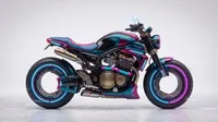 Neo-Kyoto Nightrunner cyber cafe racer motorcycle