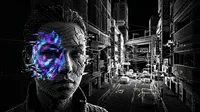 Create a creative amazing dark cyberpunk image…