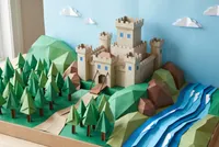 Restyle using real life paper folded and modeled…