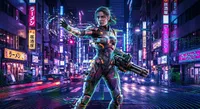 Combine glitch style with lydar style with alpha…