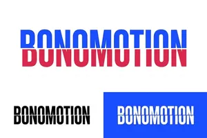 BONOMOTION typography logo design set