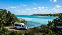Wide cinematic landscape photo of a clean modern…