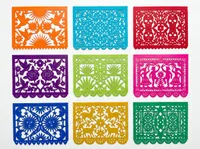 Create colored paper mache cut designs iwth…