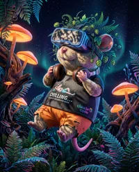 Chilling digital mouse in virtual reality