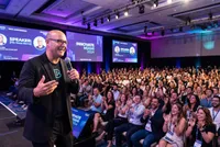 Speaker presenting at Innovate Miami 2024