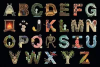 Studio Ghibli illustrated alphabet collection