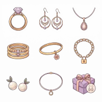 Create a beautifull handrawn icon set for a… (cutout)
