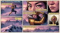 [Image 1] creaate a comic like layout showing…