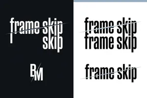 Frame Skip graphic design typography layout