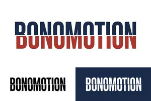 BONOMOTION typography and logo variations