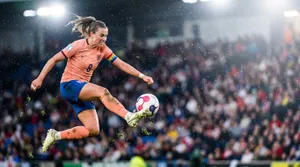 England women football captain aerial strike