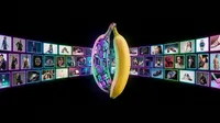 Bionic banana digital art display