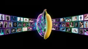 Bionic banana digital art display