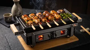 Traditional Japanese Yakitori Charcoal Grill