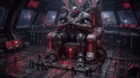 Create a realistic image of a futuristic mech…