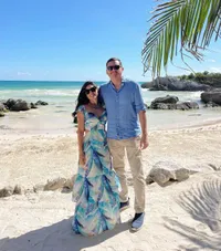 Dany y gaby en la playa boda