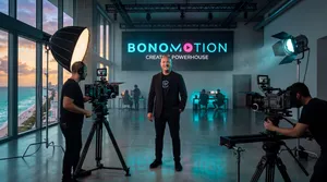Creative studio production with director