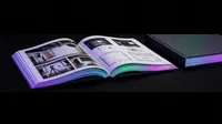 Holographic edged photography portfolio book