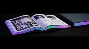Holographic edged photography portfolio book