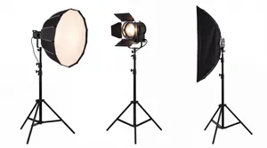 Professional photography studio lighting equipment collection
