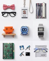 Tech geek office accessory collection