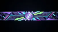 Cybernetic abstract geometric crystalline composition