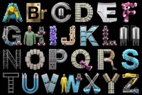 Breaking Bad stylized alphabet render